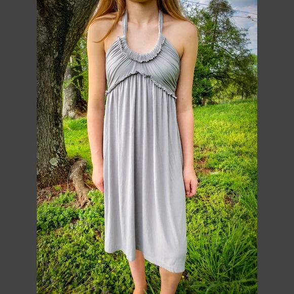 Hoss INTROPIA Gray Halter Dress - Size XS - Picture 1 of 5
